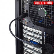 付属ケーブルでのUSB3.0接続はAタイプコネクタ用です、MBのヘッダピンをご利用の場合は別途変換コネクタ等をご用意下さい。